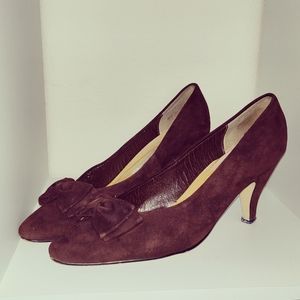 Karen Scott Brown Suede Heels